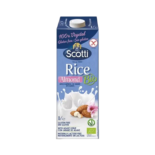 Bebida de Arroz y Almendra SCOTTI (1L) Sin Gluten