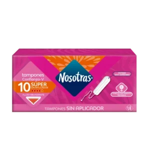 Tampones super sin aplicador NOSOTRAS (10u)