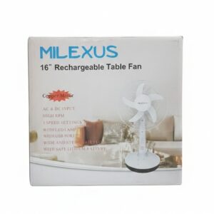 Ventilador de mesa recargable