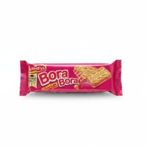 Galleta rellena sabor fresa BoraBora (78g)