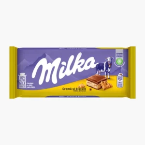 Tableta de Chocolate Milka Cream Biscuit 90g